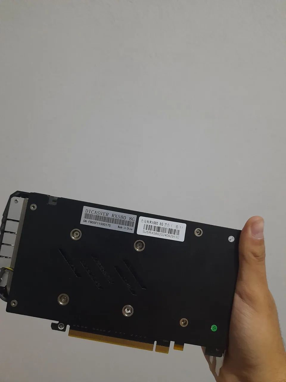 Placa de vídeo Rx580 2048sp 8gb com defeito 64317620264065122