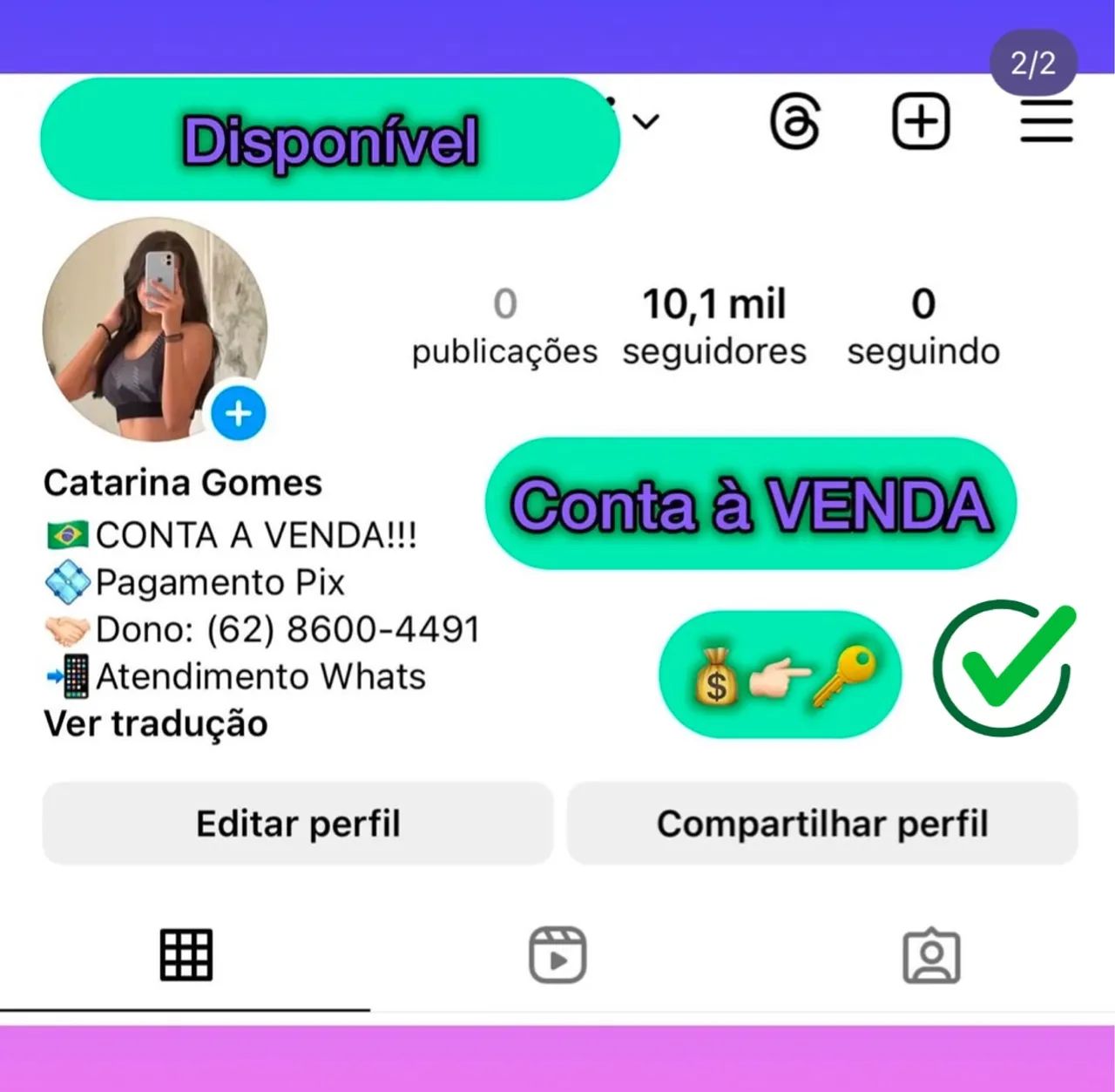 Comprar Conta Comprar Perfil Instagram  - Foto 4