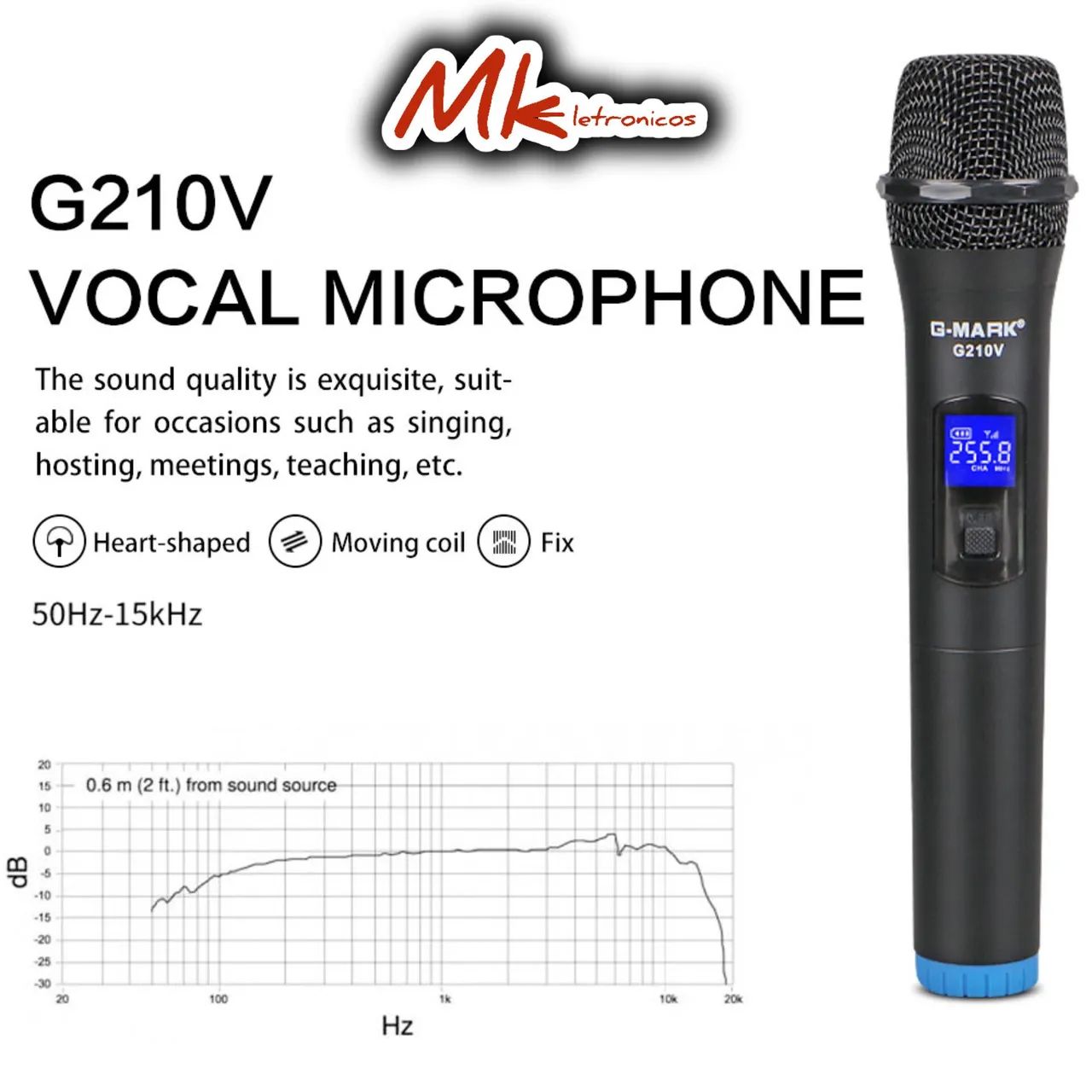 Microfone Sem Fio G-Mark G120 - Novo - Garantia - Foto 4