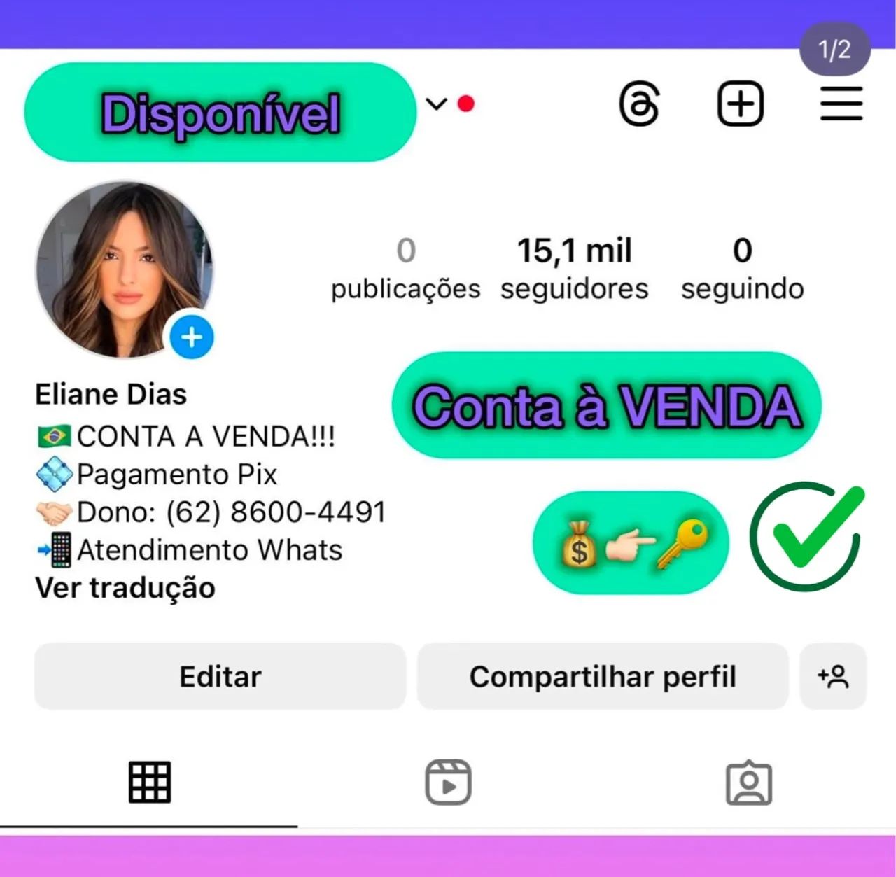 Comprar Conta Comprar Perfil Instagram  - Foto 6
