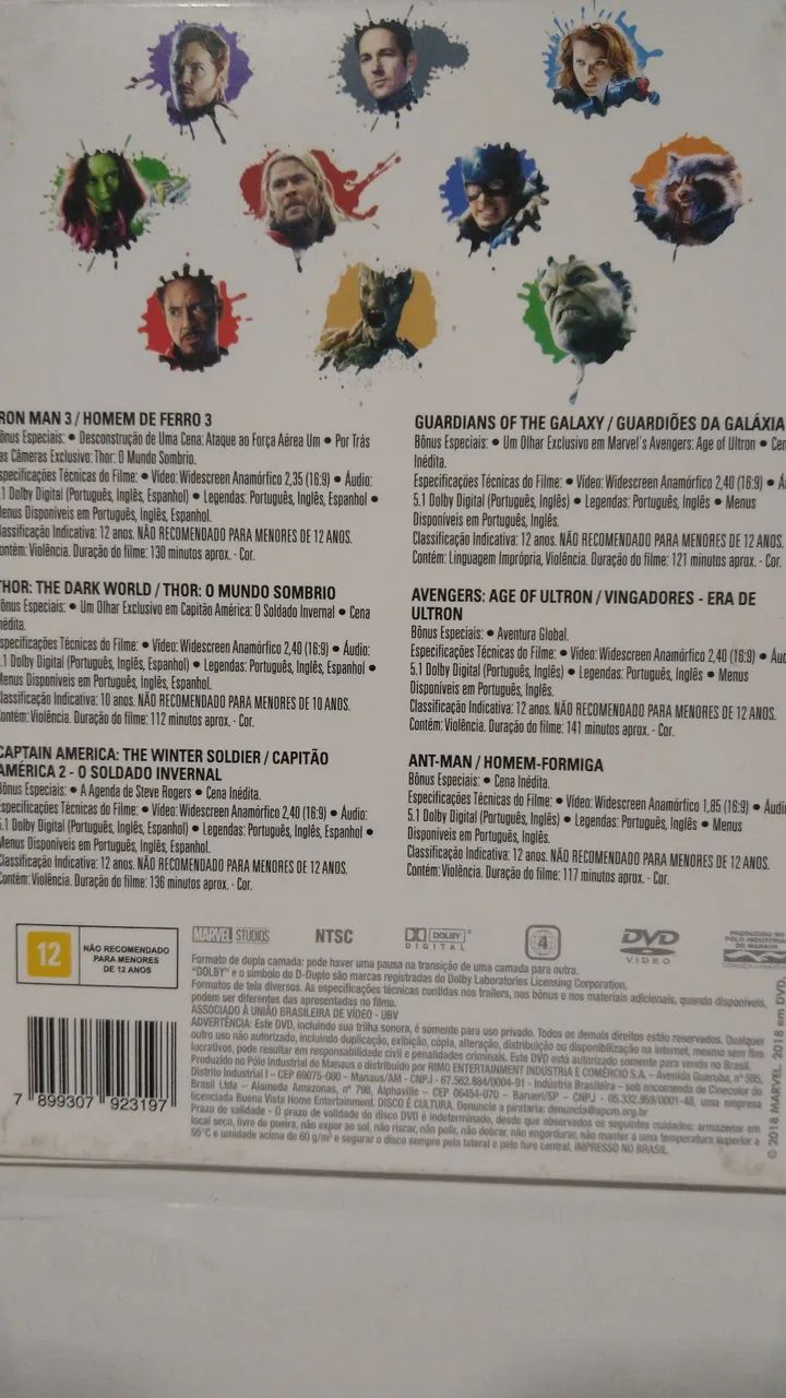 Dvds originais Marvel Fase 2 - Foto 5