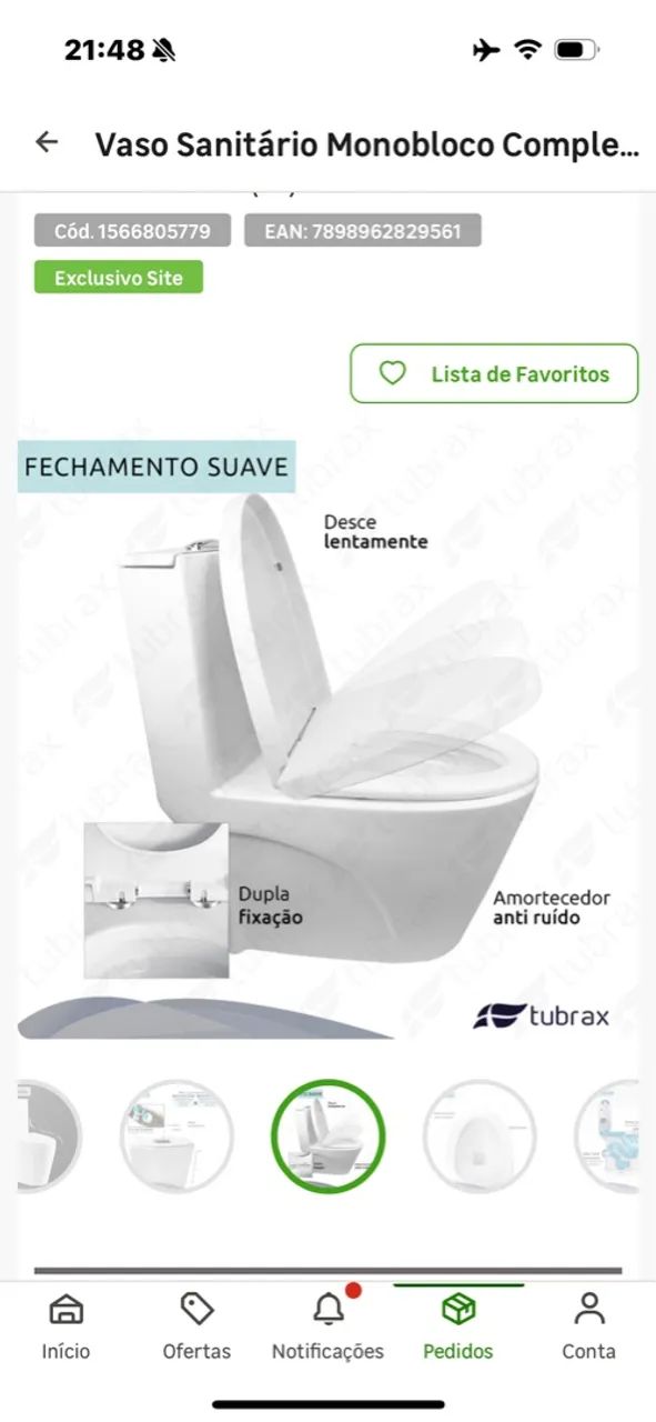 Vaso sanitário monobloco alta qualidade 