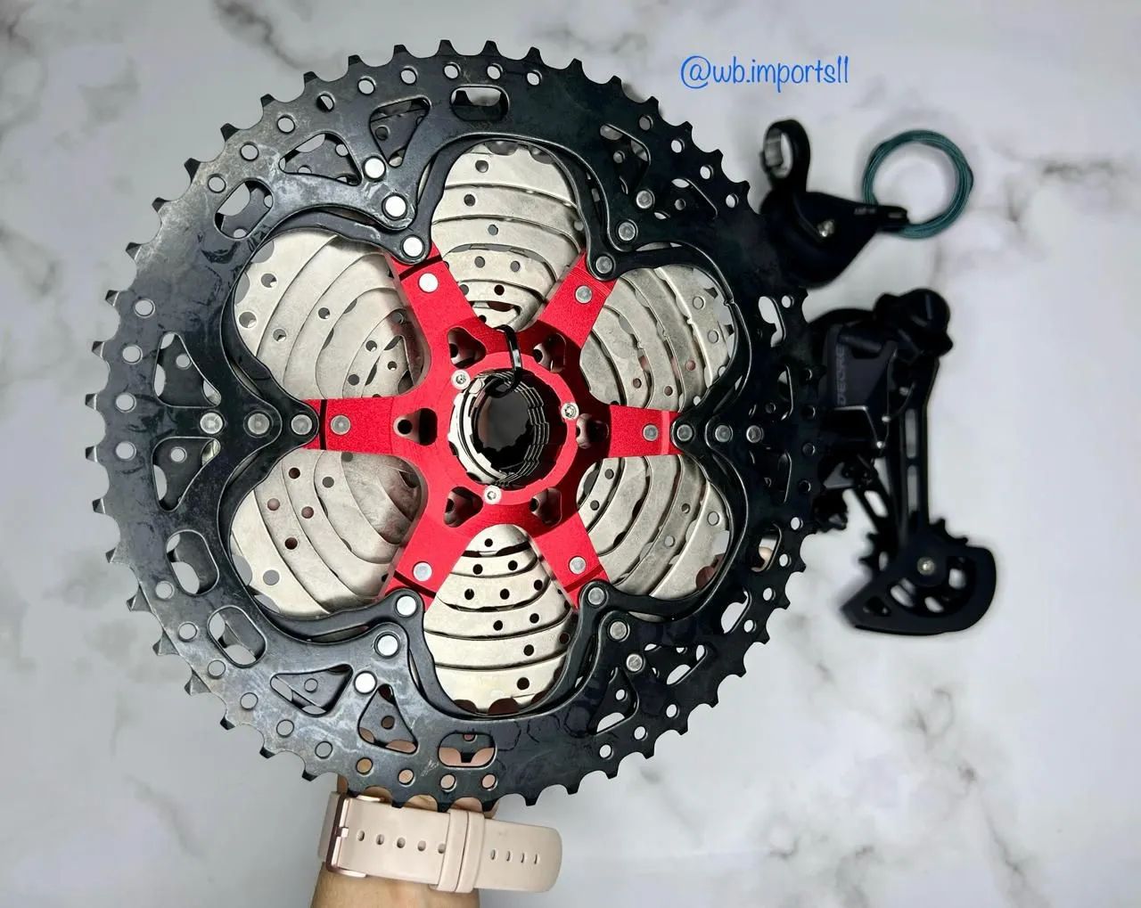 Kit shimano deore 12v com cassete absolute  - Foto 3