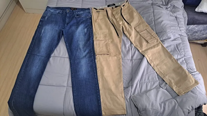 kit 2 calças tamanho 42
