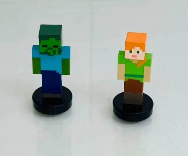 Minecraft - 4 minifiguras com carimbo importado - Foto 3