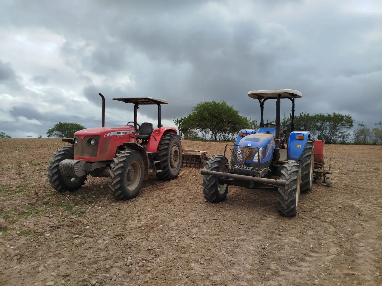 Tratores Massey Ferguson e New Holland