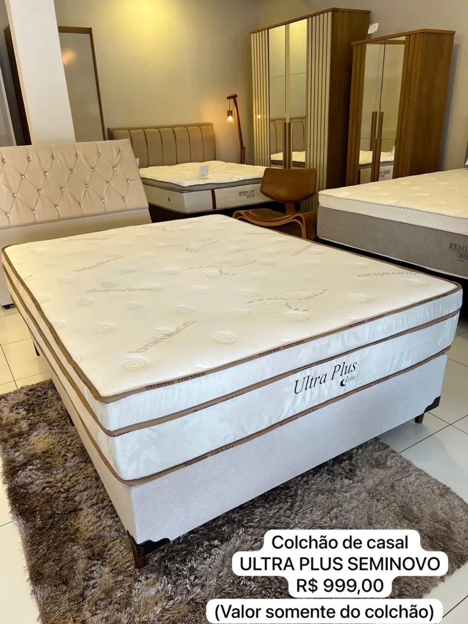 Colchão de casal Ultra Plus Seminovos ( Somente o Colchão) - ENTREGO