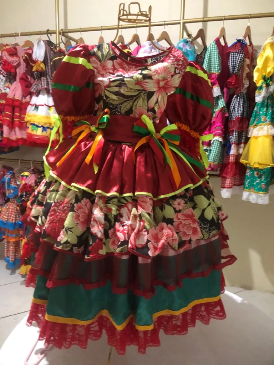 Vestido Festa Junina Luxo
