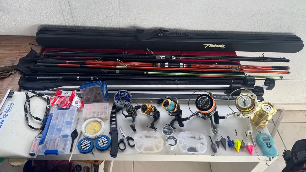 Kit Completo de Pesca de Praia ou individual (Aceito cartão)