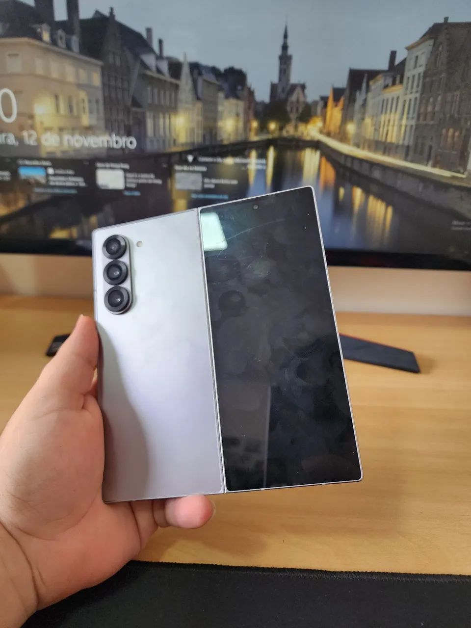 Samsung Galaxy Z Fold 6 Prata COM NF aceito troca passo cartão