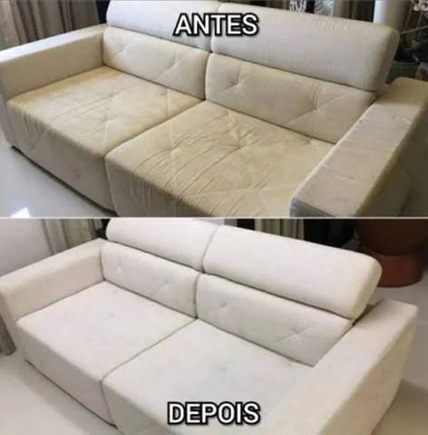 Sofá poltrona puffs limpeza de estofados  - Foto 5