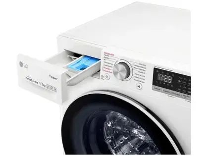 Lavadora LG Smart VC4 11kg branca AI Direct Drive 110v - Foto 5
