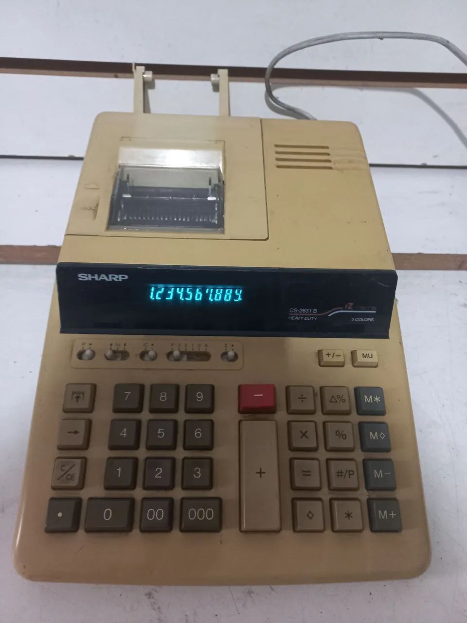 Calculadora antiga SHARP CS 2631 BHCAVY OUTY - Foto 2
