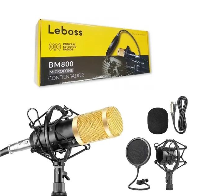 Kit Microfone Condensador Com Braço Articulado  Leboss  - Foto 6