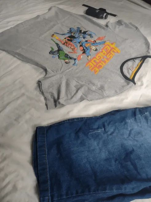 camiseta liga da justiça masculina - para quem vive no estilo dos heróis! - Foto 3