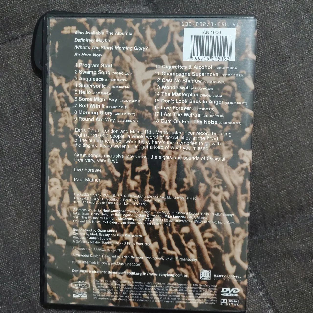 DVD Oasis THERE AND THEN - Foto 2