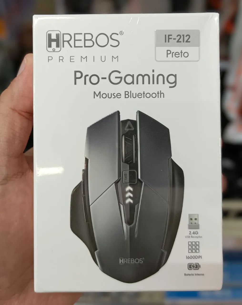 MOUSE GAMER BLUETOOTH - 1600 DPI REF: IF-212<br><br>