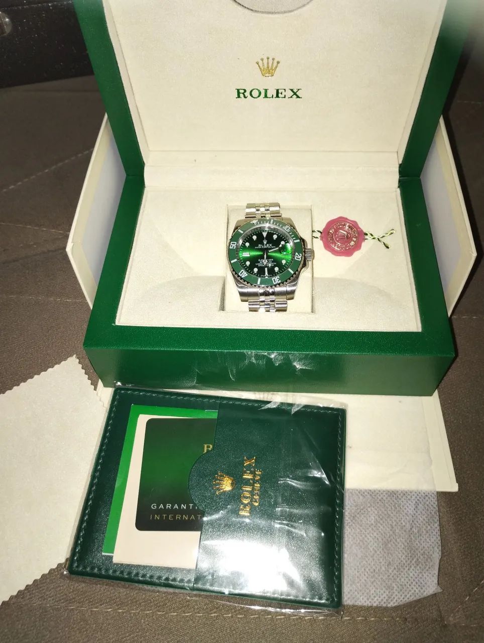 Relógio Hulk Submariner Verde linha Premium  - Foto 2