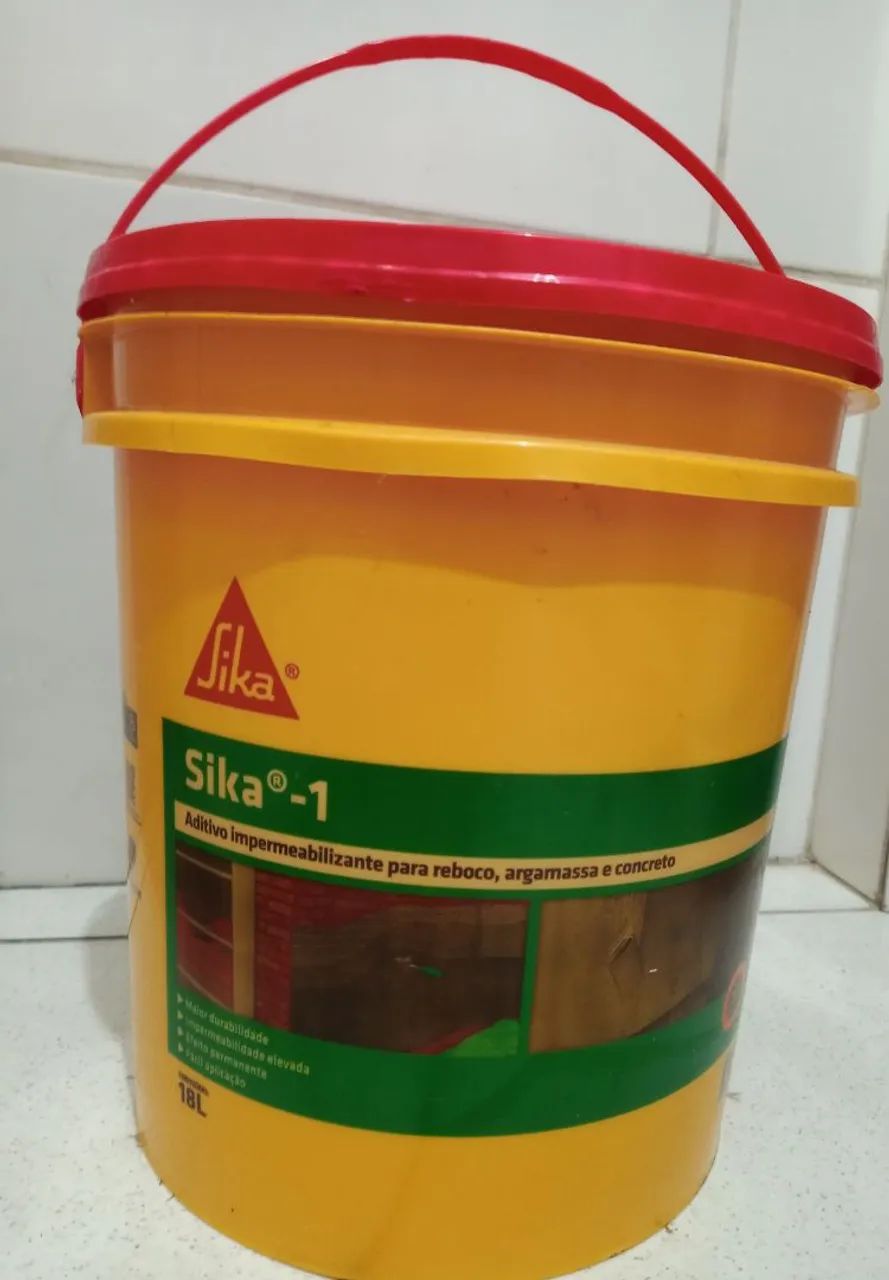 Sika®-1 Aditivo Impermeabilizante 18L + Tinta Asfáltica 