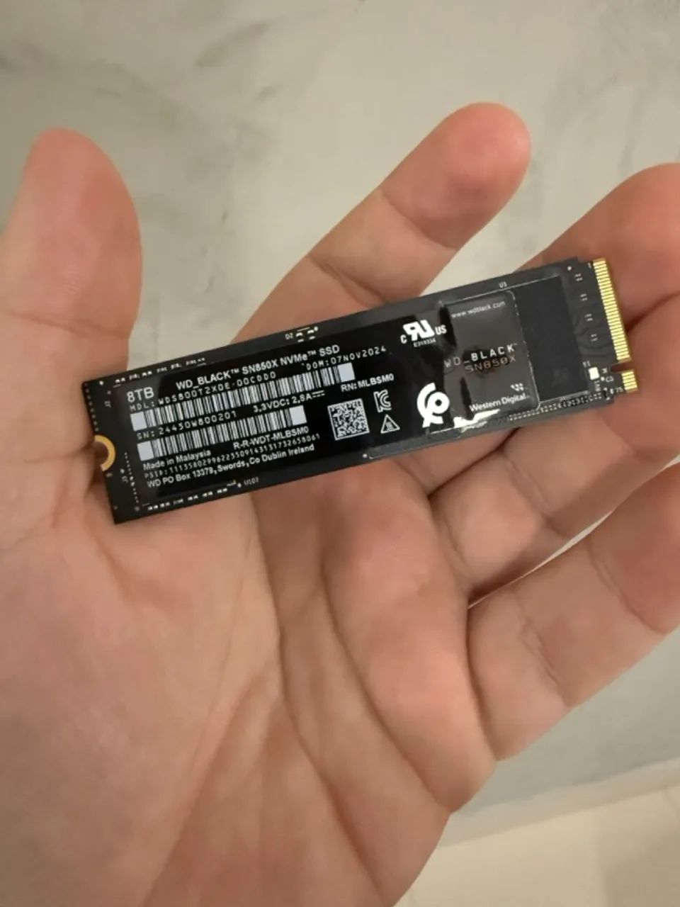 SSD WD BLACK 8TB SN850X NVMe 2280