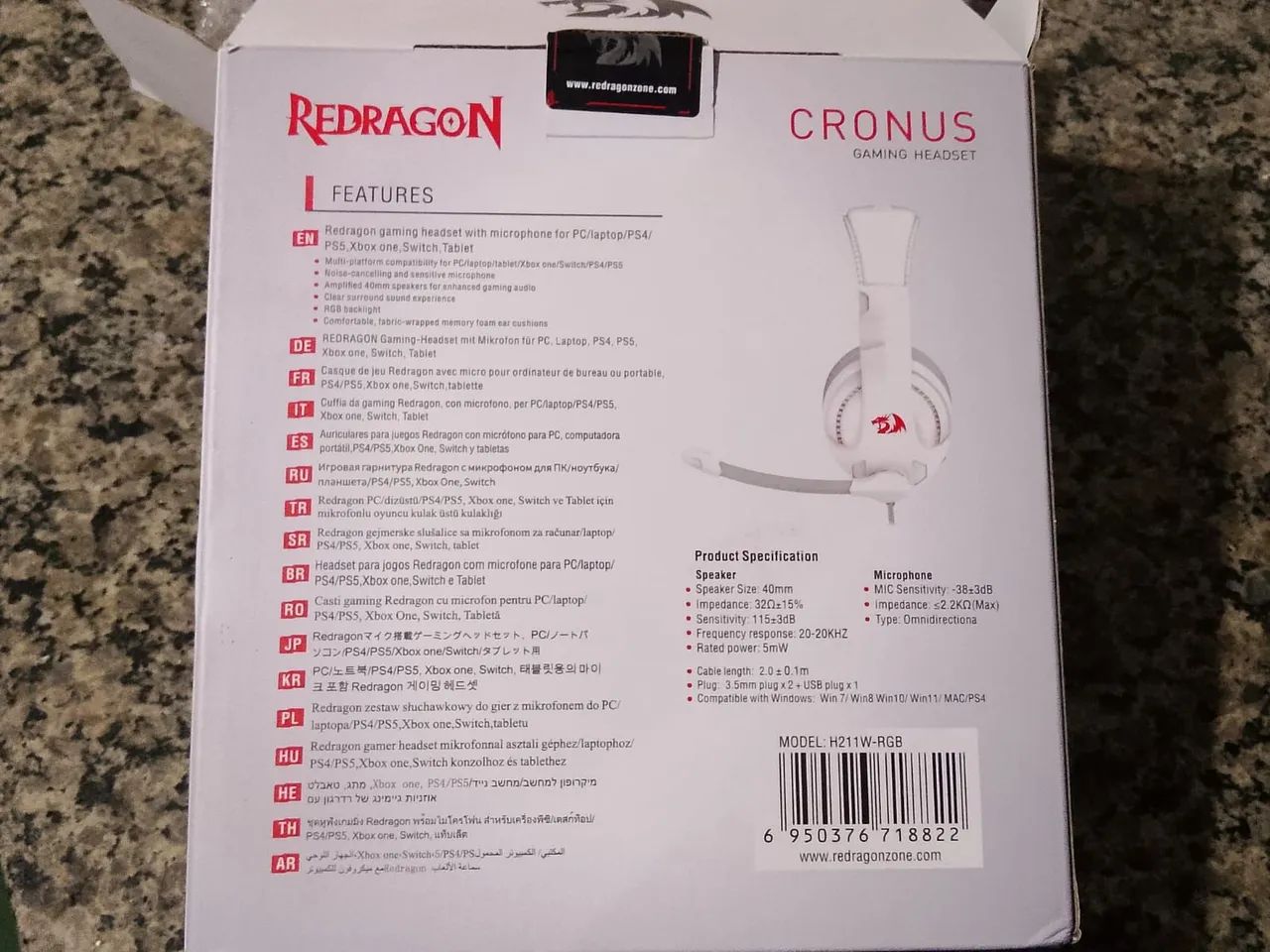 Fone Headset Gamer Redragon - Foto 3