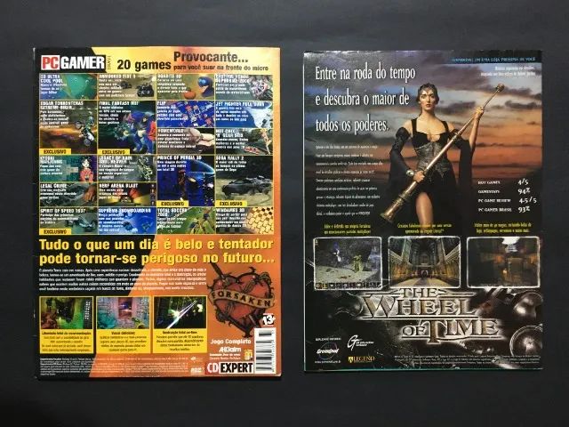 CD Expert Revista PC Gamer - Forsaken Completo 2 CD-ROMs PC Ano 4