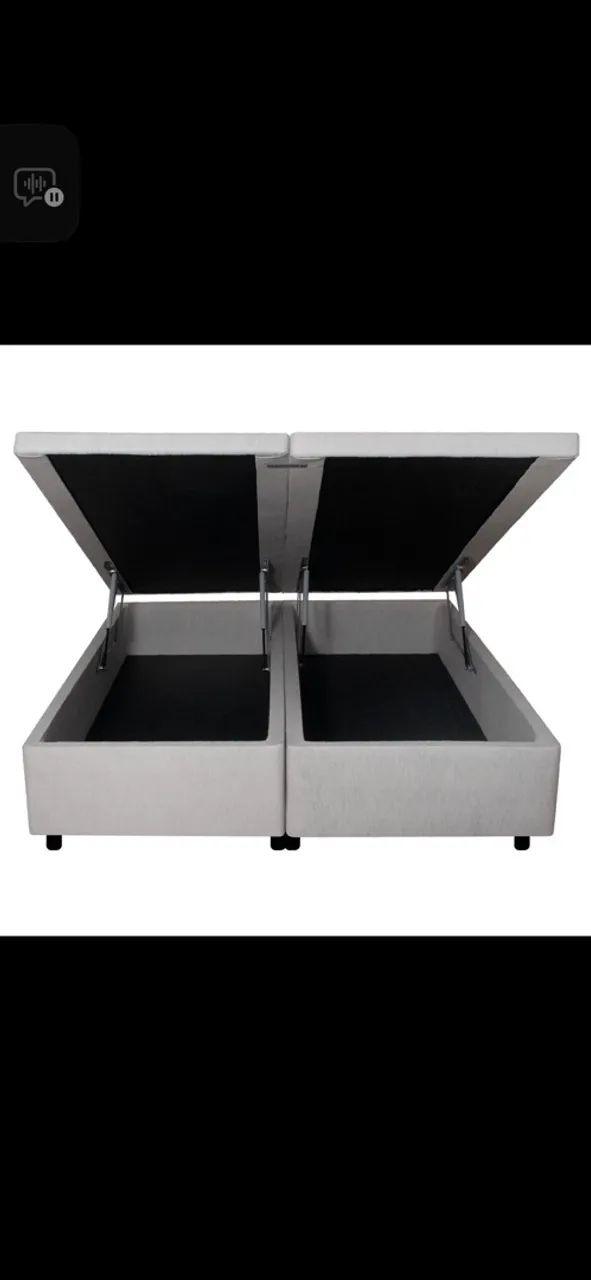 Base cama queen com baú - euro colchões 