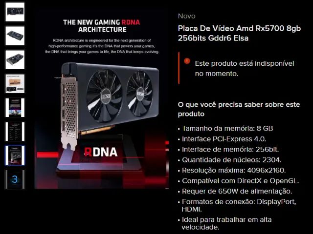 AMD RX 5700 8G  