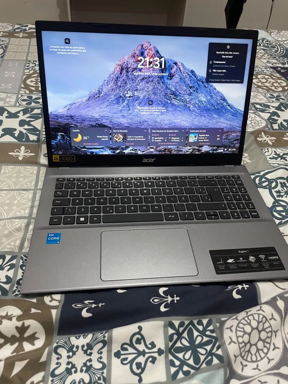 NOTEBOOK ACER ASPIRE 5 À VENDA (NOVO) 