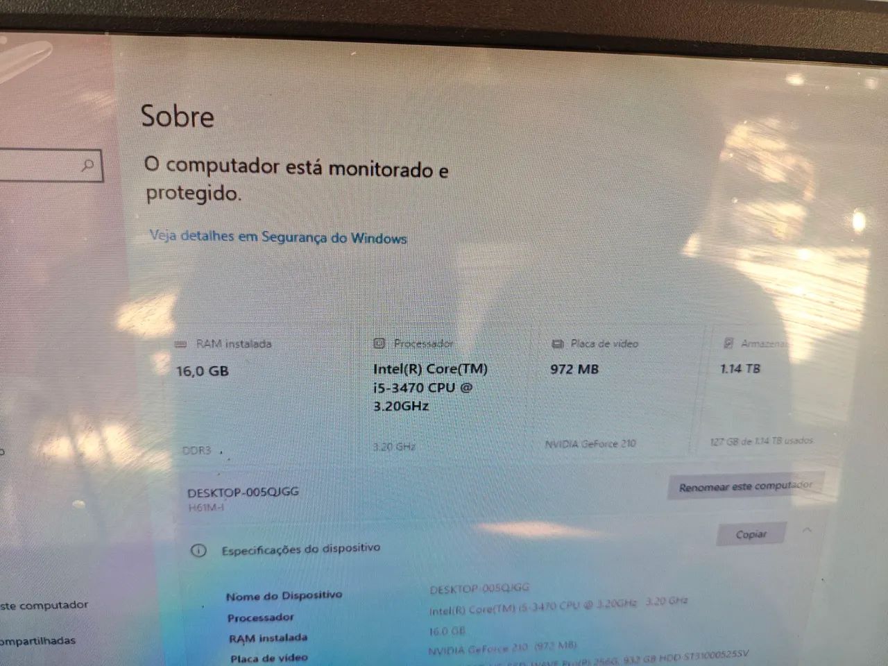 PC Completo Intel Core i5 | 16GB RAM | SSD + HD | Pronto para Uso - Foto 3