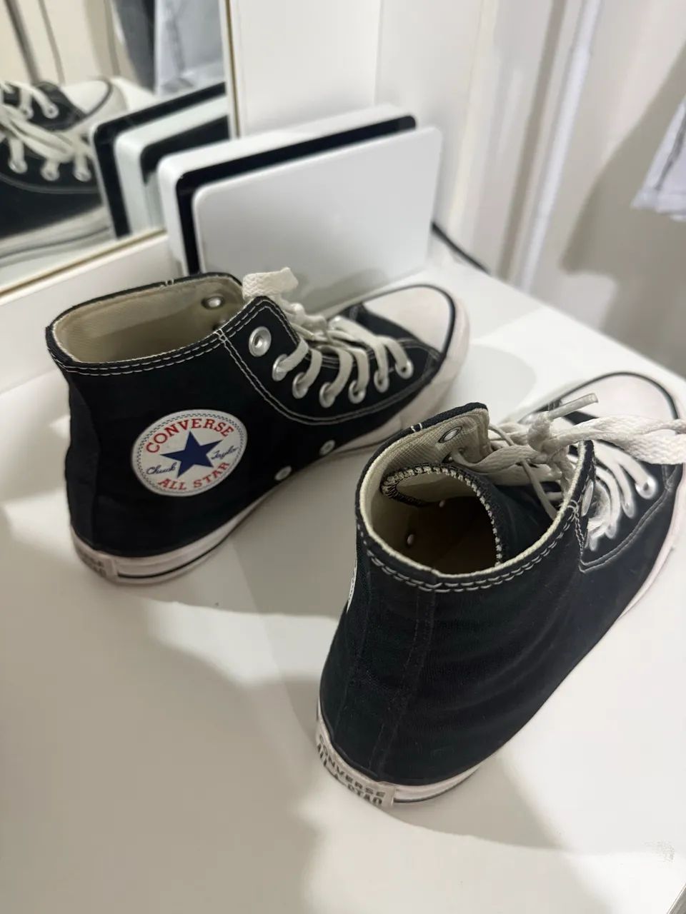  All Star Converse Preto Cano Alto - Pouco Usado - Foto 2