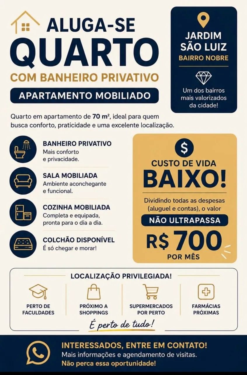 Quarto para alugar