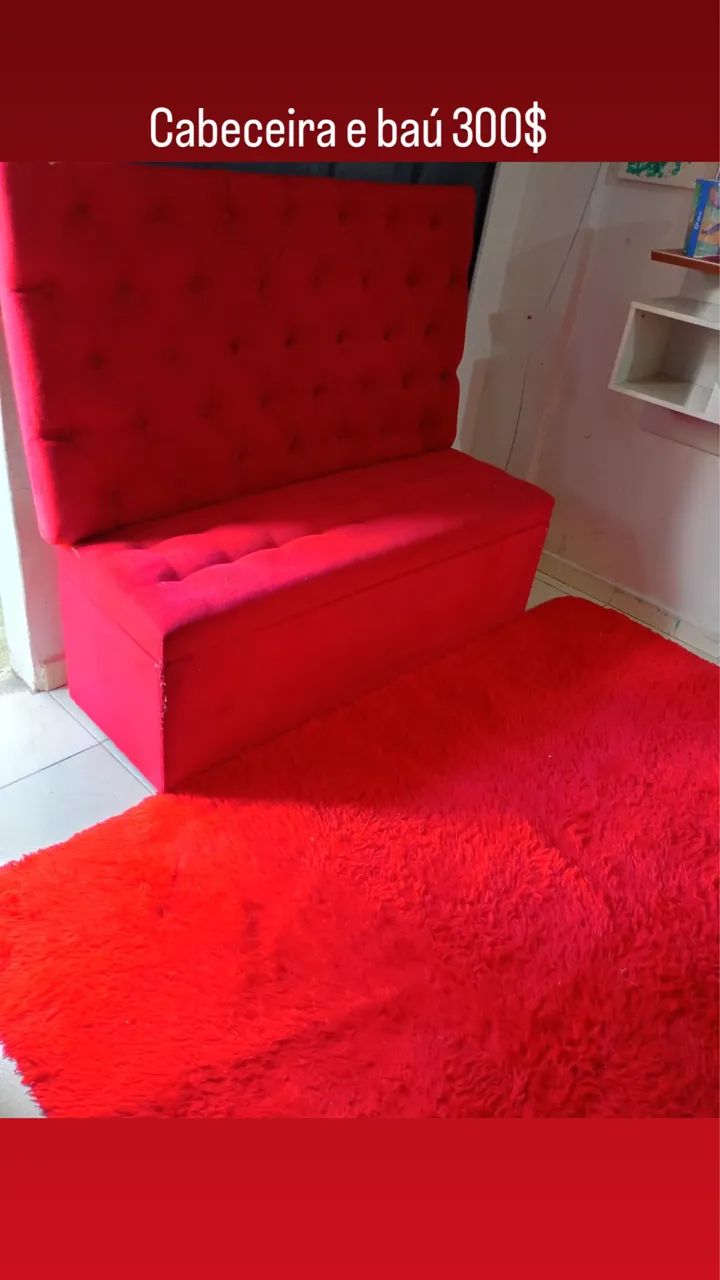 Cabeceira e baú 