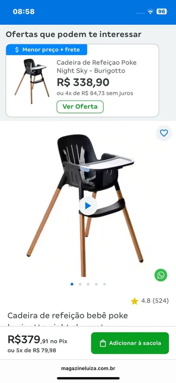Cadeirinha de alimentação  - Foto 2