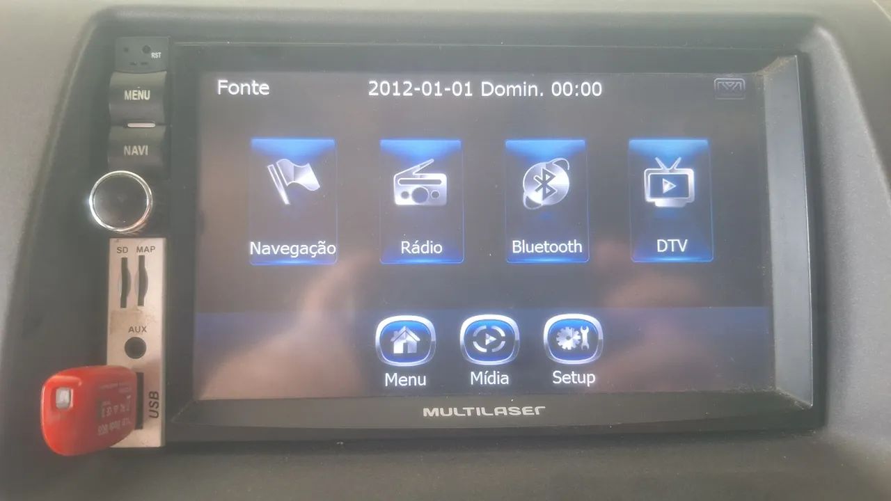Multimidia 7 polegadas com TV rádio Bluetooth gps e usb - Foto 3