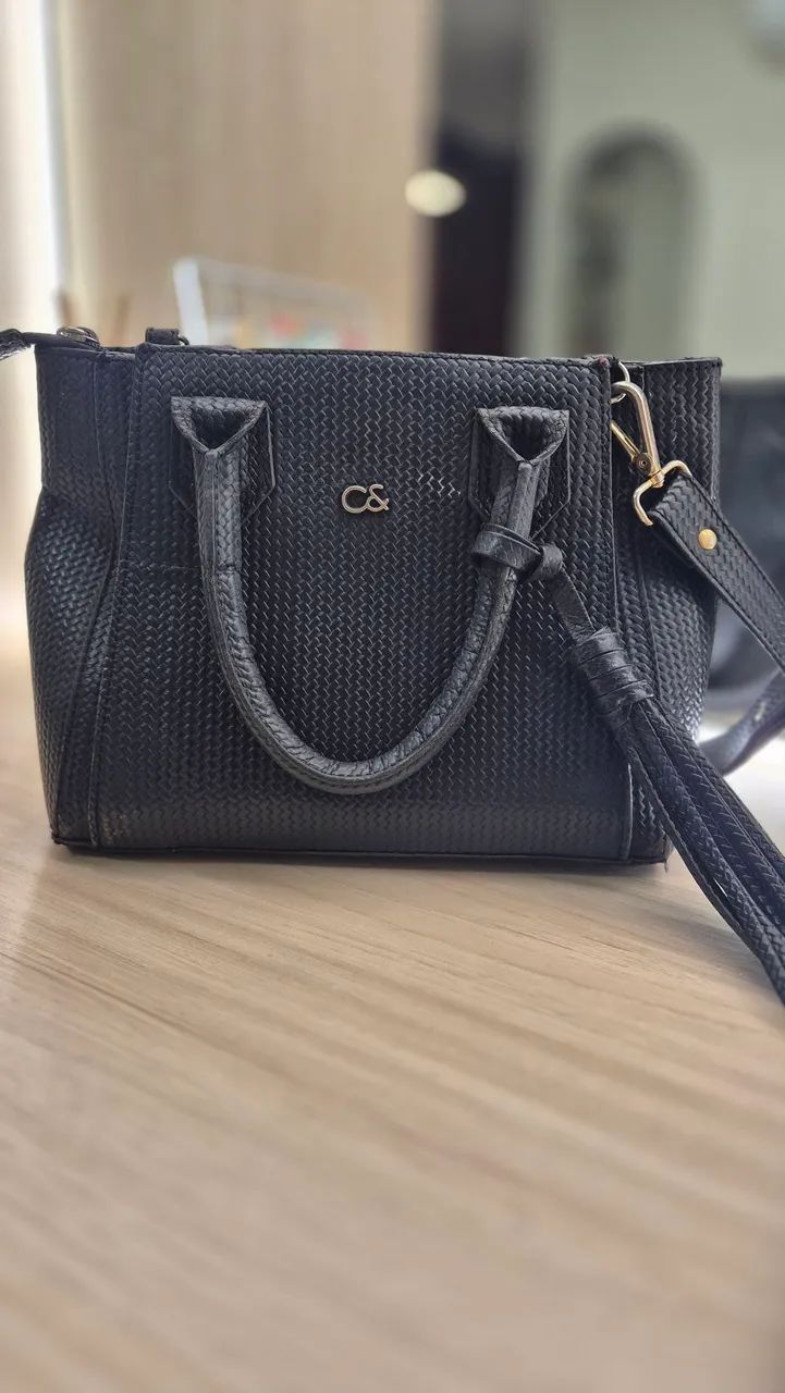 BOLSA COURO&CIA PRETA - Foto 2
