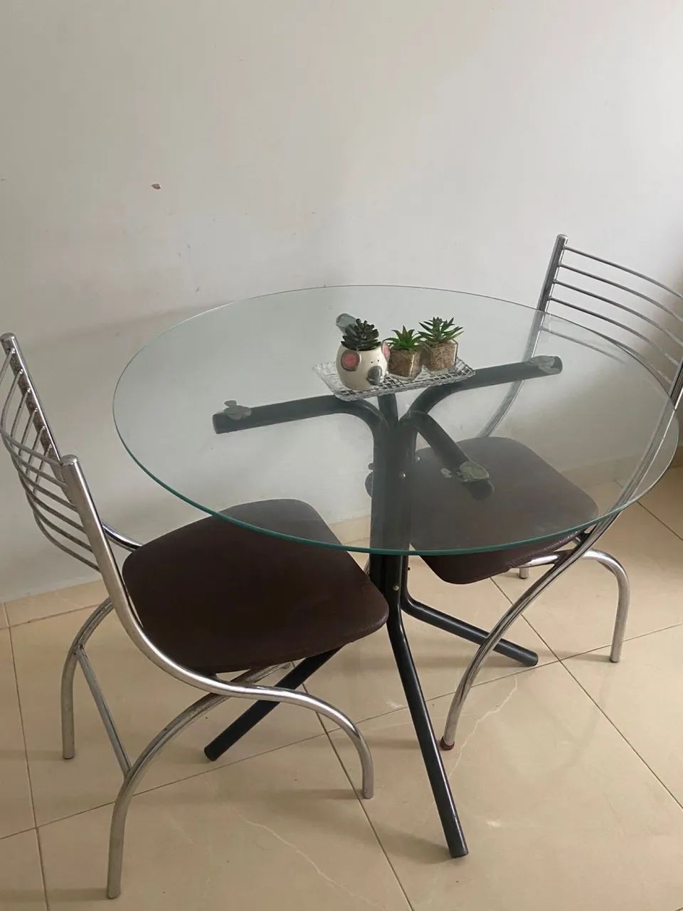 VENDO MESA DE VIDRO - Foto 2