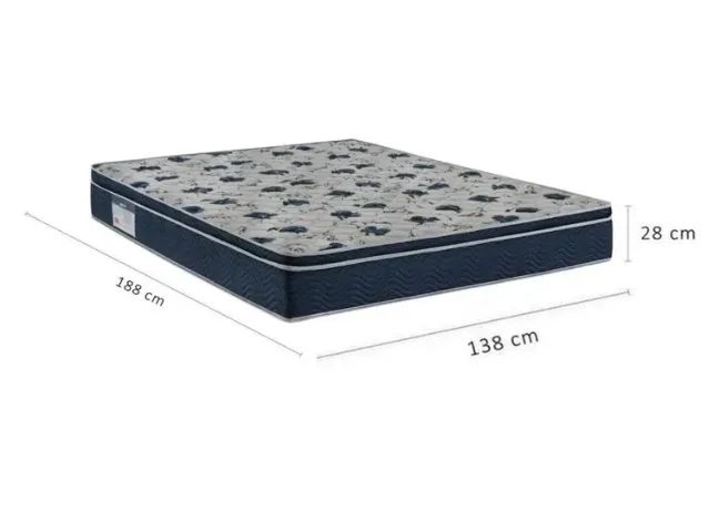 Base box casal ortobom + cama casal molas Isso 25x - Foto 2
