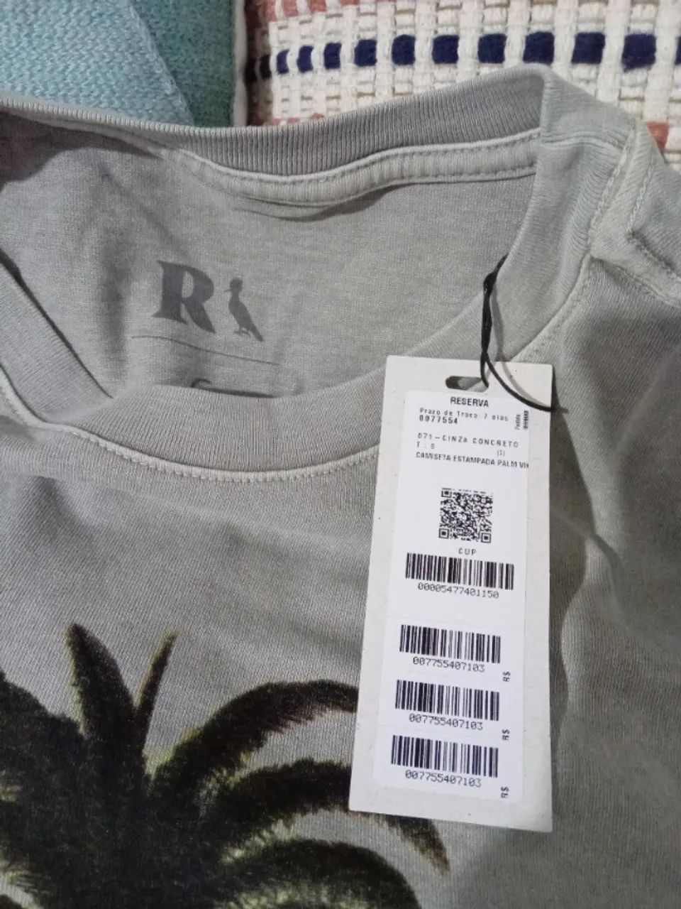 Camiseta reserva Cinza Tam. G - Foto 3