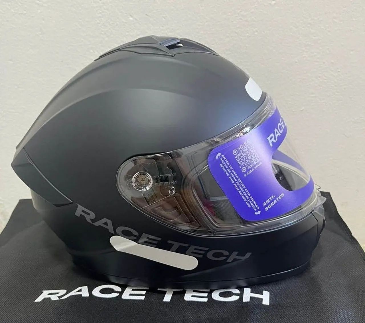 Capacete Race tech preto - Foto 5