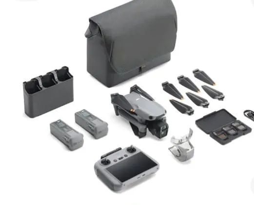 Drone Dji Air 3s combo Rc2 cinza - Foto 3