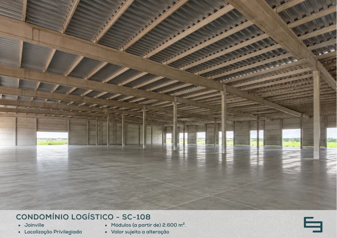 Galpão com cross docking para alugar na cidade de Joinville - SC,