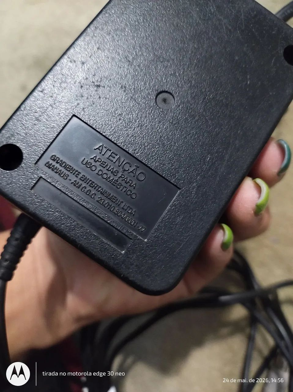 Fonte super Nintendo original chaveada 127 e 220v original  - Foto 3