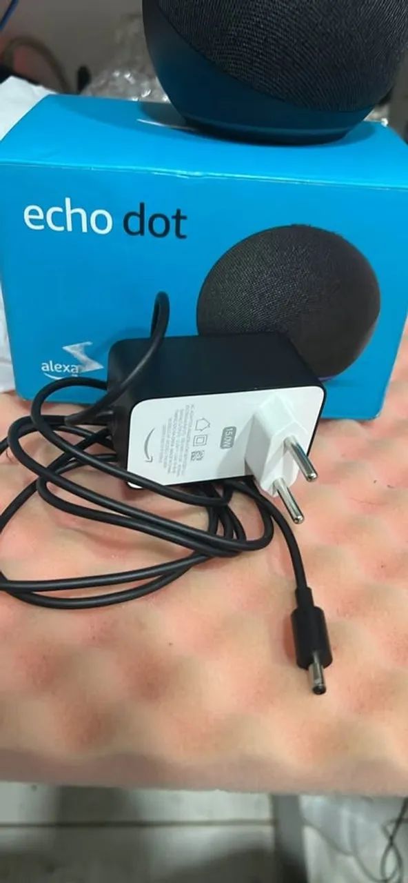 Fonte Echo Dot Original - Nova - Foto 3