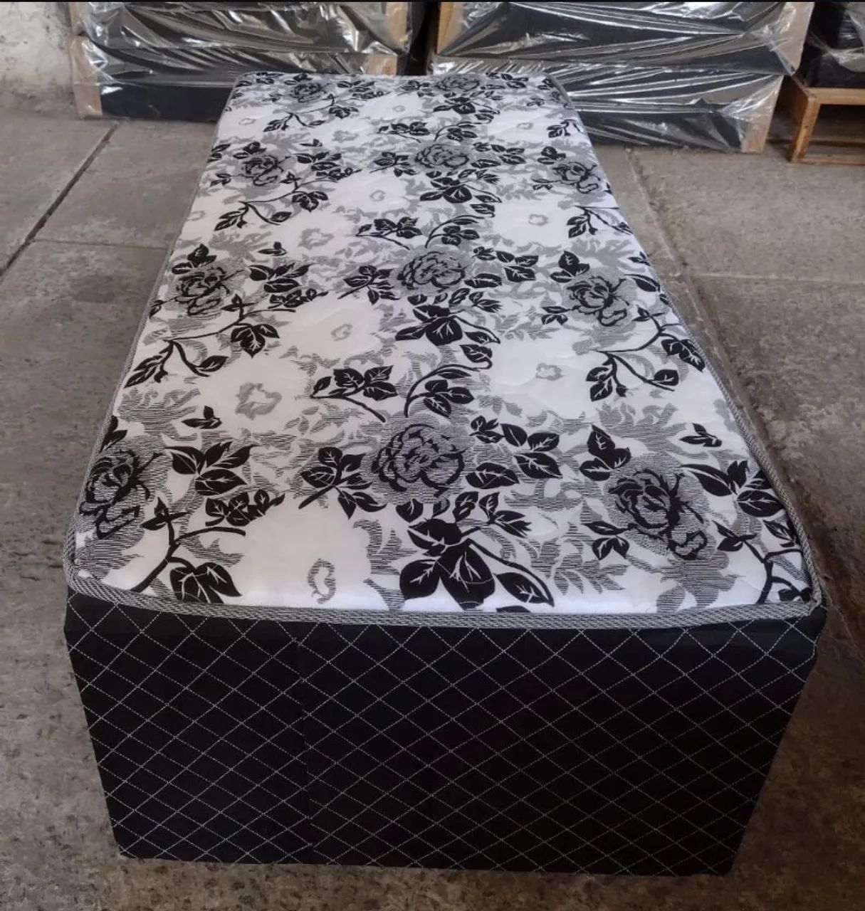 Cama Box Solteiro Nova - 3cm de Espuma