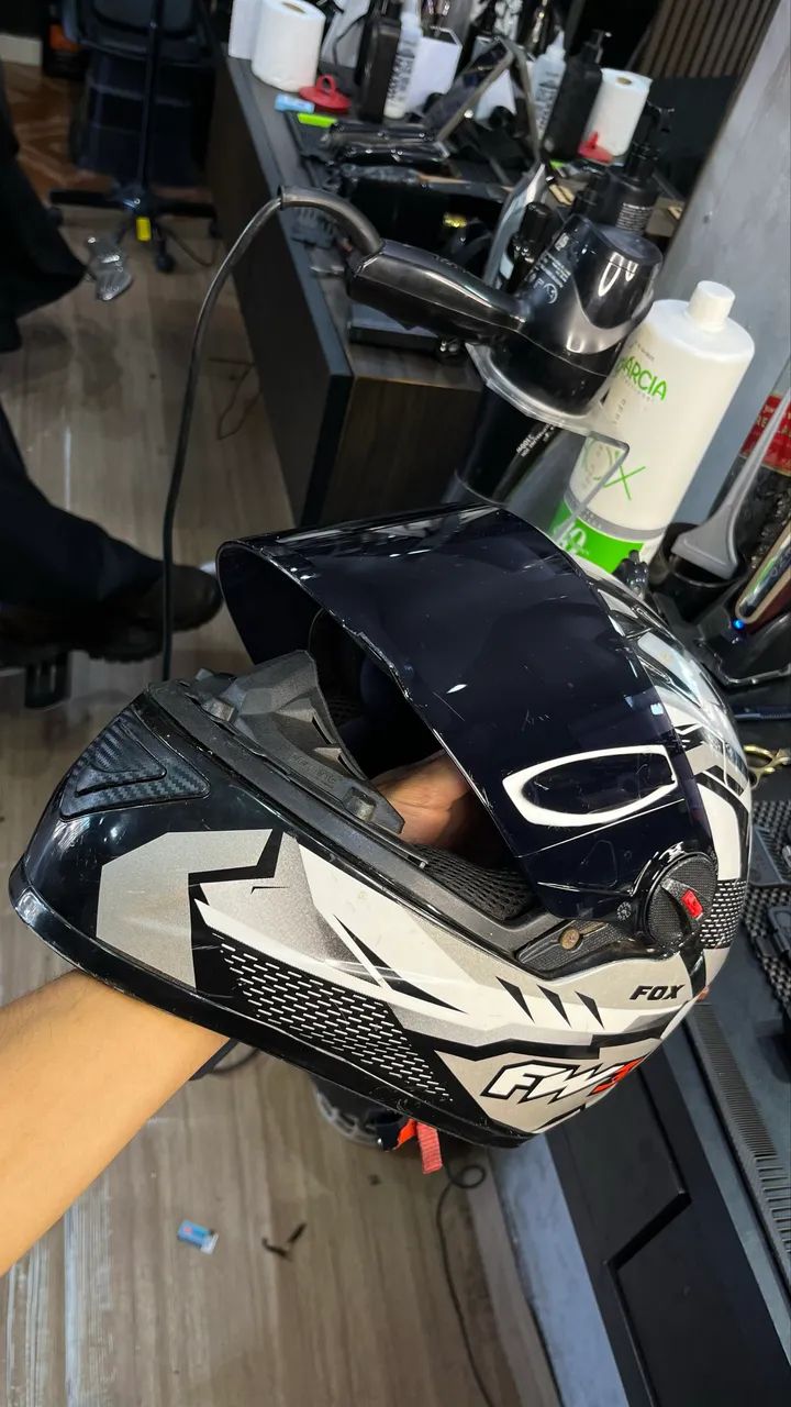 Capacete gtx fox grafite 
