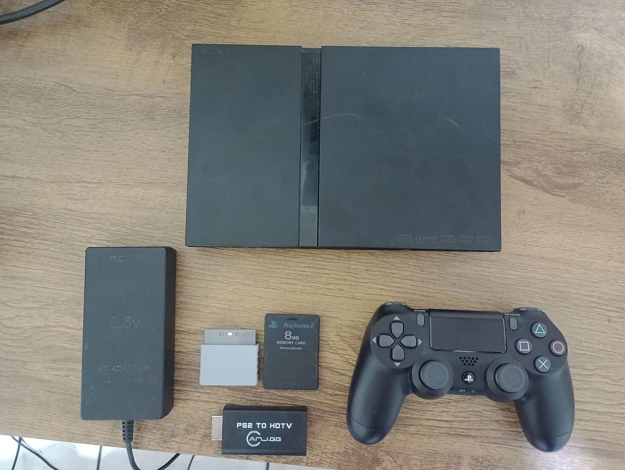 PS2 SLIM + SSD 128GB COM JOGOS LEITOR FUNCIONANDO 