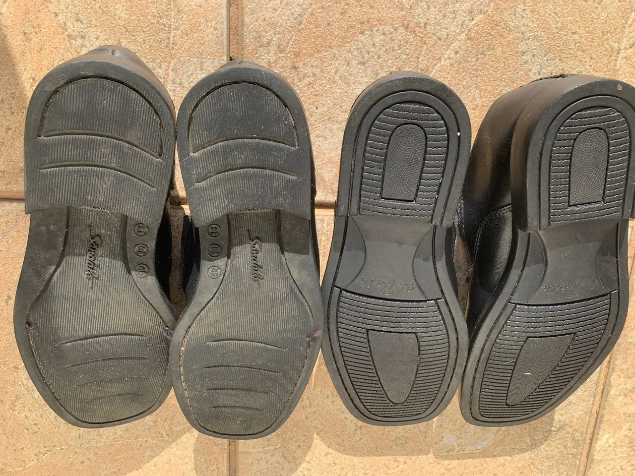 Lote 2 Sapatos Sociais Masculinos Couro Preto - Sandalo e Giardino. Bom Estado - Foto 4