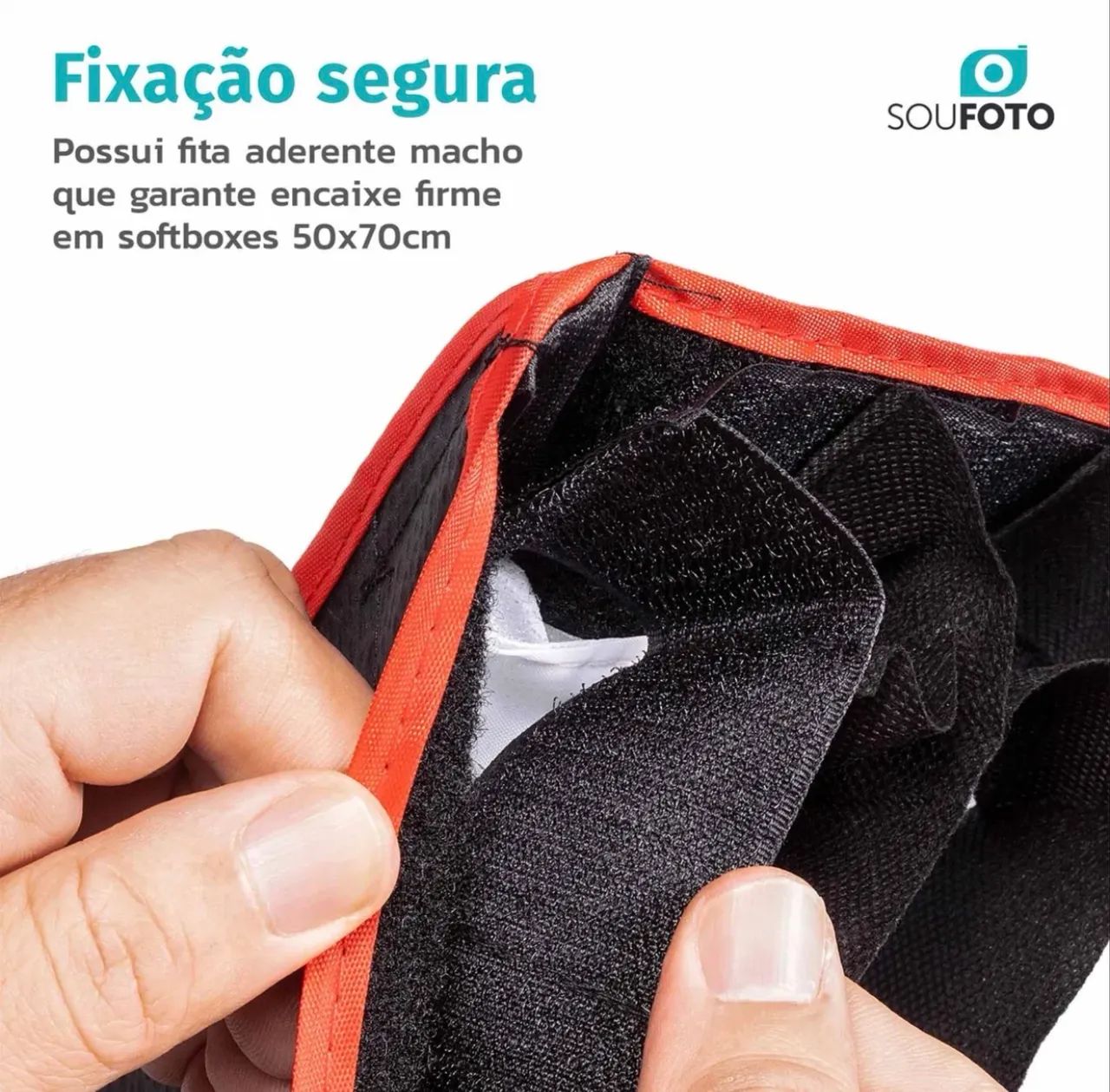 Grid 50x70cm para Softbox, Retangular com Velcro Bowens - Foto 6