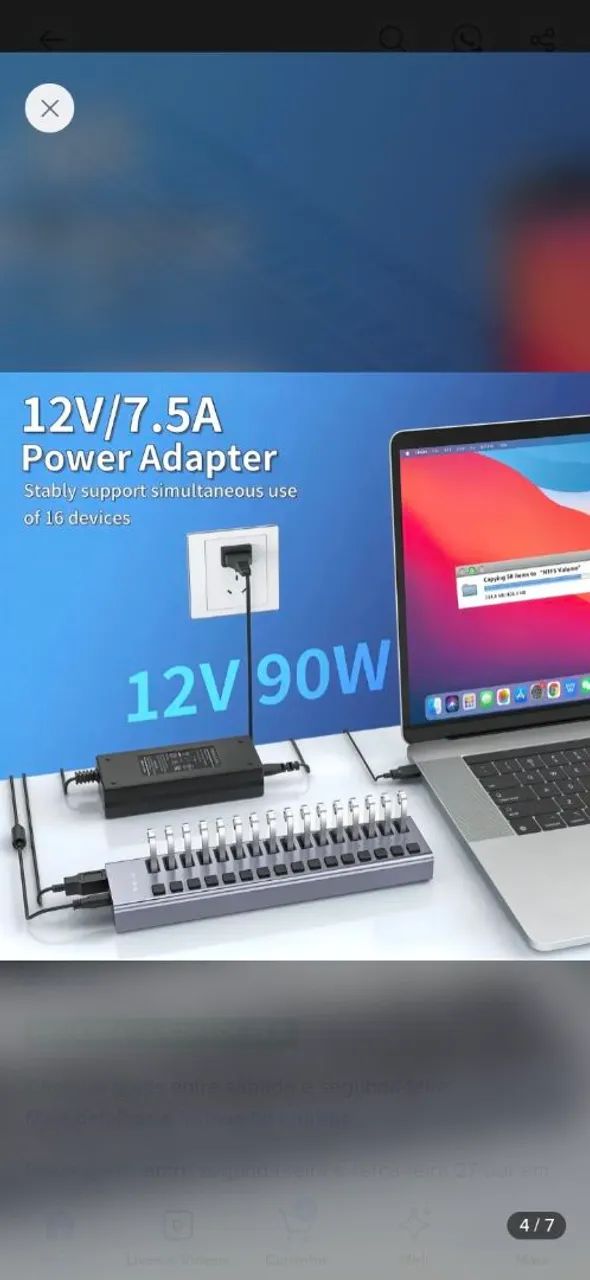 Hub 16 portas acasis 10gbps  - Foto 3